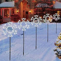 New cross-border LED solar Christmas decoration snowflakes for doorways, courtyards, corridors, and passageways