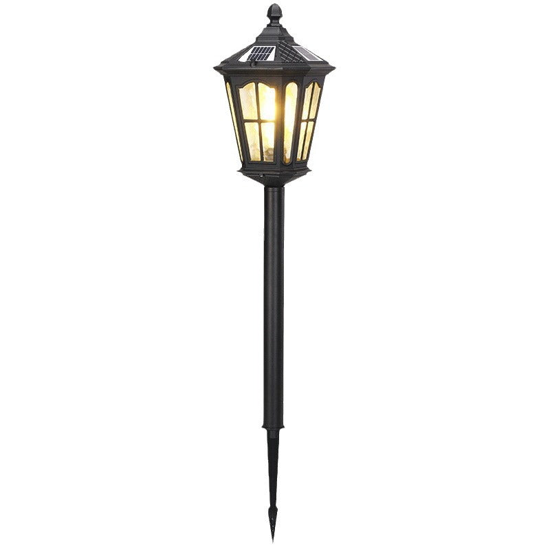 Solar-powered lawn lights, outdoor waterproof garden lights, outdoor ground-mounted pathway lawn lights, ground-mounted garden lights