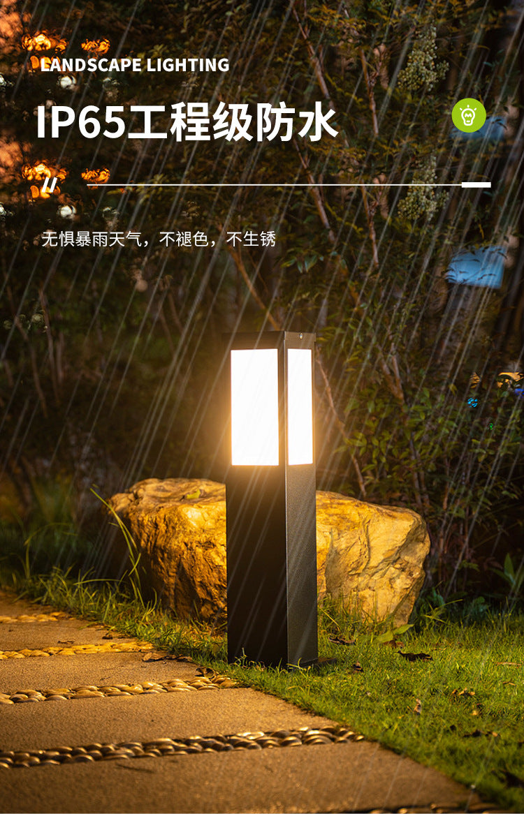 Lawn Lamp Chinese Style LED Outdoor Rainproof Garden Villa Lamp Landscape Lighting Park Community Solar Lawn Lamp