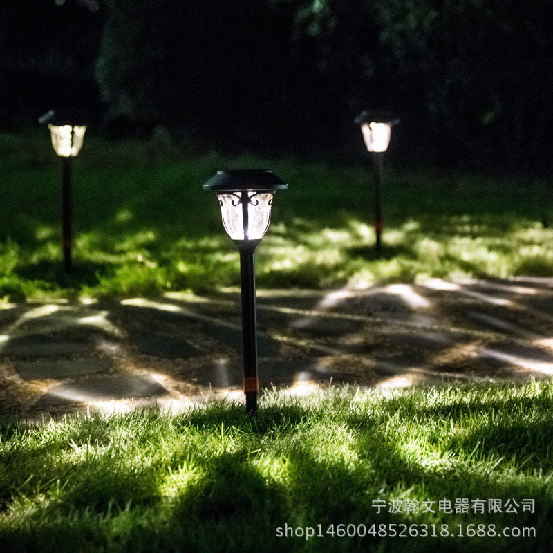 Solar-powered lawn lamp for villas, ground-mounted courtyard lamp, garden household waterproof outdoor lamp, park LED street lamp