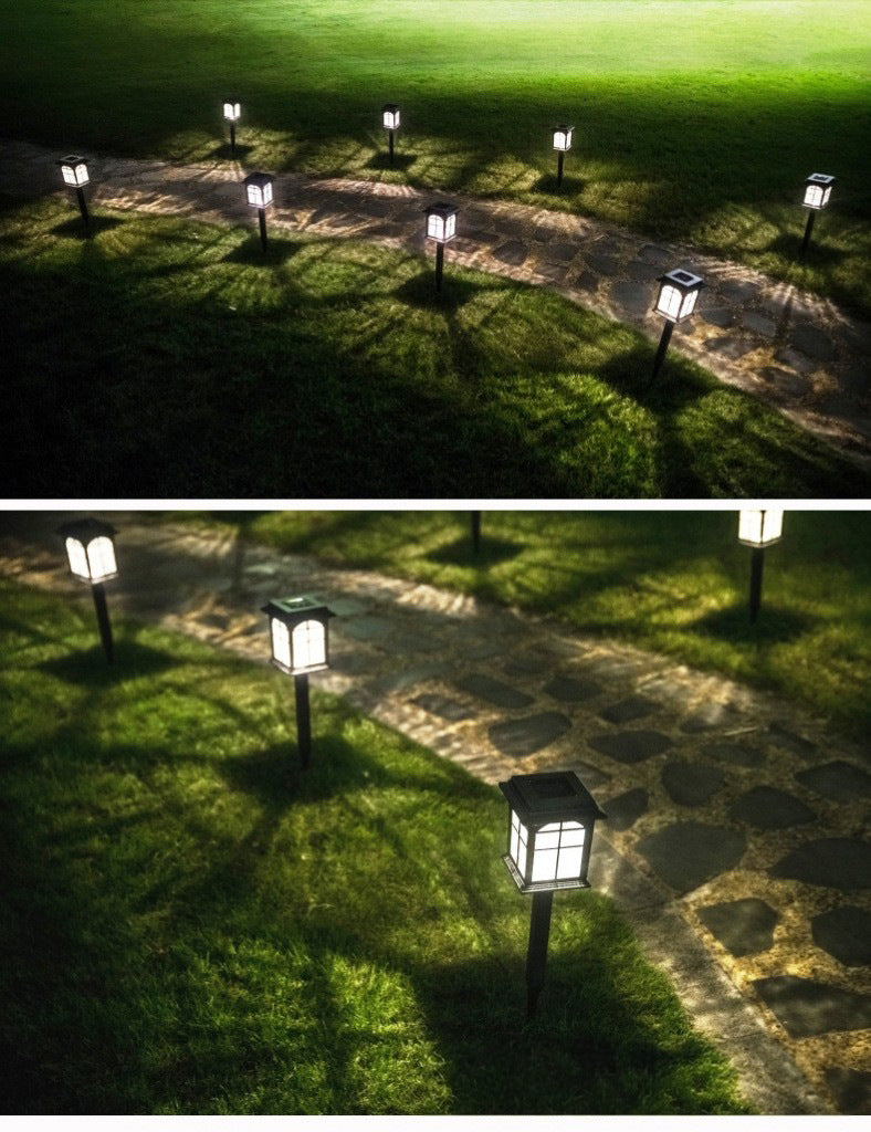 European-style solar lawn garden lights for outdoor decoration, waterproof, suitable for villas and residential areas, floor-standing landscape LED lights