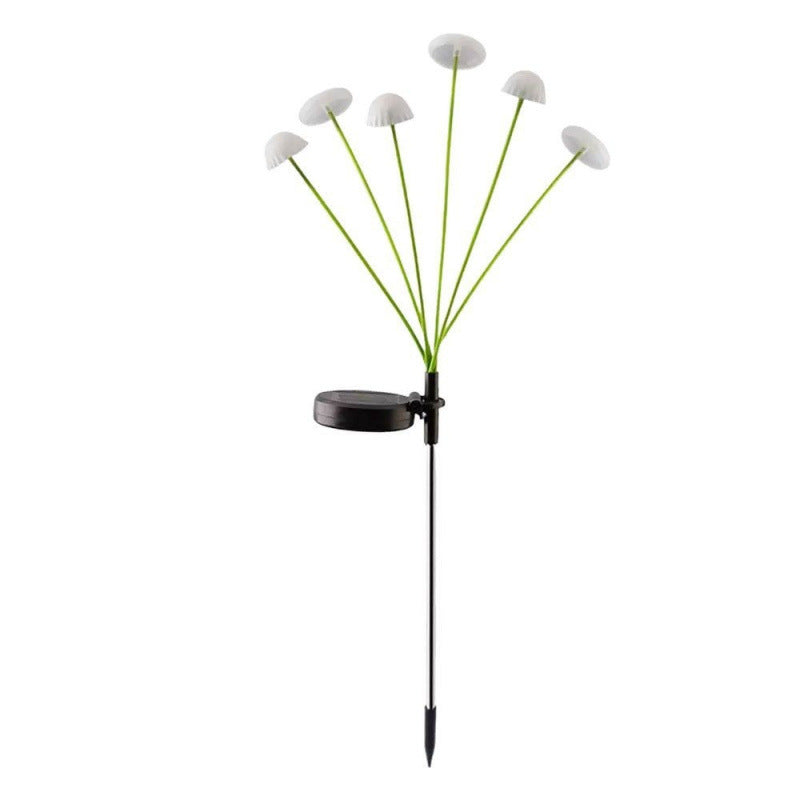 Solar LED jellyfish lamp, ground-mounted lawn light, outdoor waterproof holiday courtyard balcony decorative ambiance light