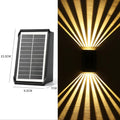 New solar-powered wall washer light, outdoor waterproof villa courtyard light, decorative ambient spotlight, home landscape wall light