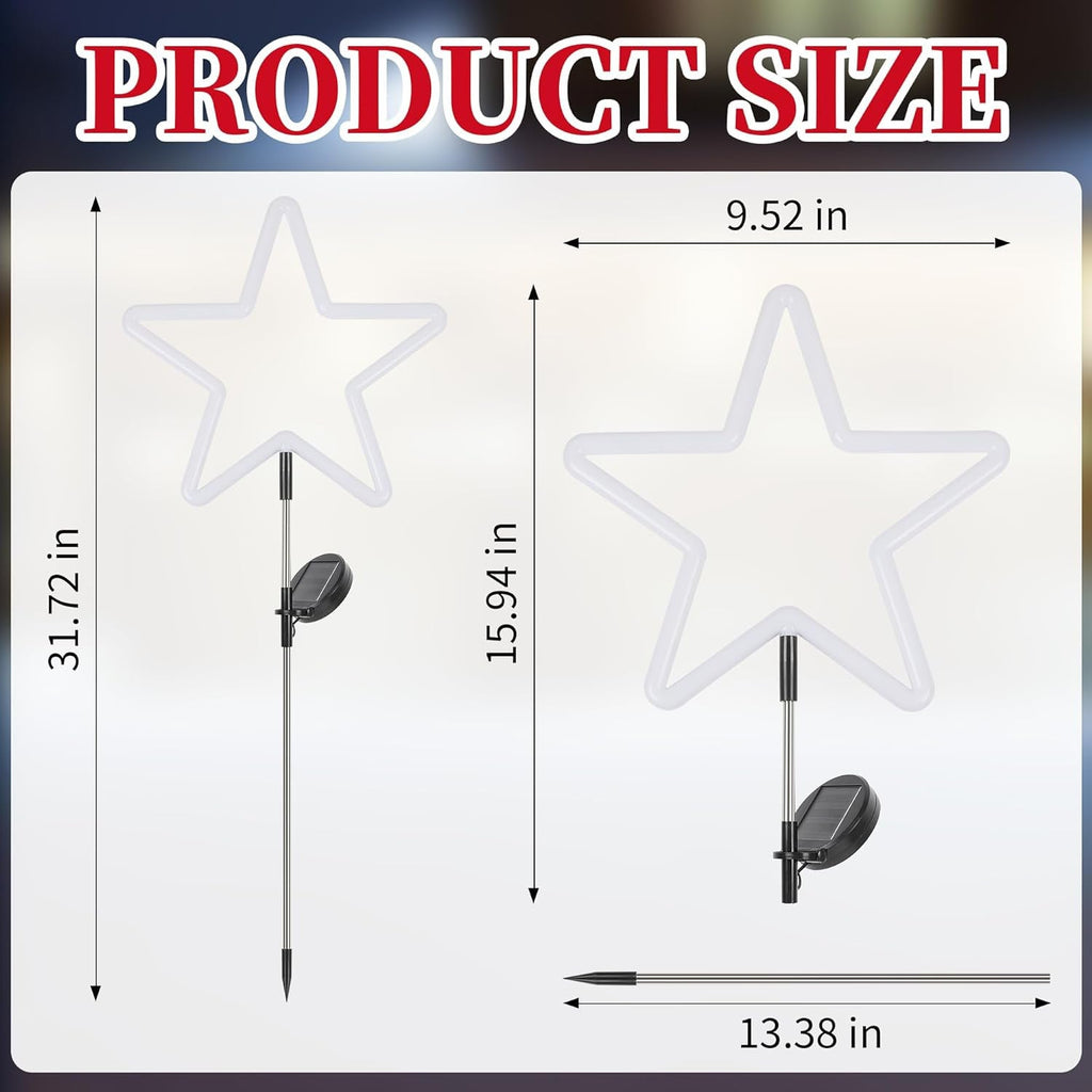 Directly from the manufacturer: Outdoor lighting solar neon LED star ground-insert garden courtyard holiday decorative lawn lights