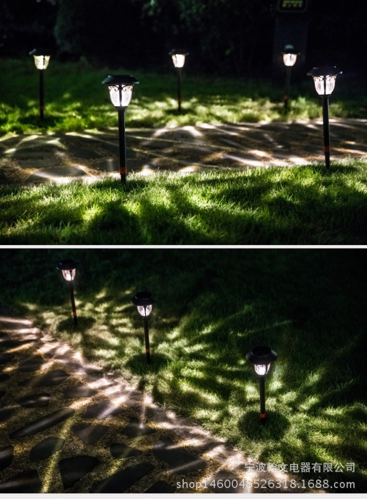 Solar-powered lawn lamp for villas, ground-mounted courtyard lamp, garden household waterproof outdoor lamp, park LED street lamp