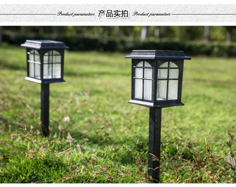 European-style solar lawn garden lights for outdoor decoration, waterproof, suitable for villas and residential areas, floor-standing landscape LED lights