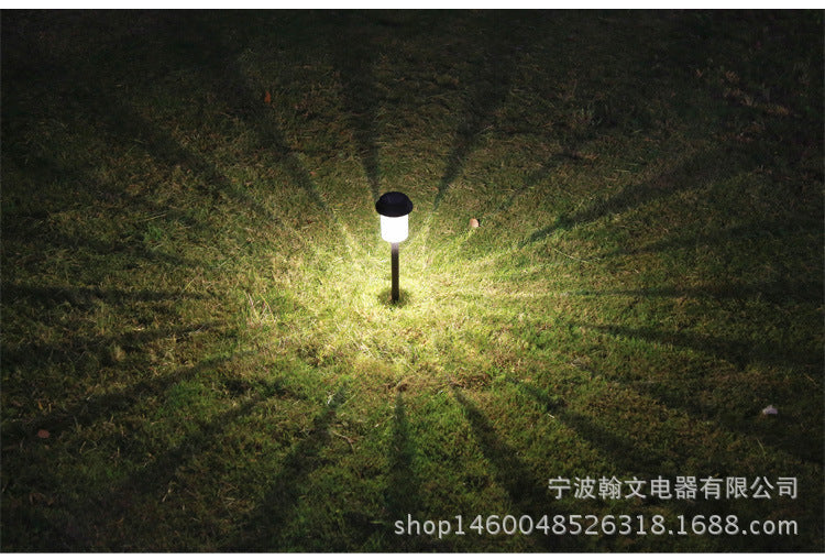 Solar-powered outdoor waterproof lawn light LED ground plug landscape courtyard garden villa decorative lighting pathway plastic