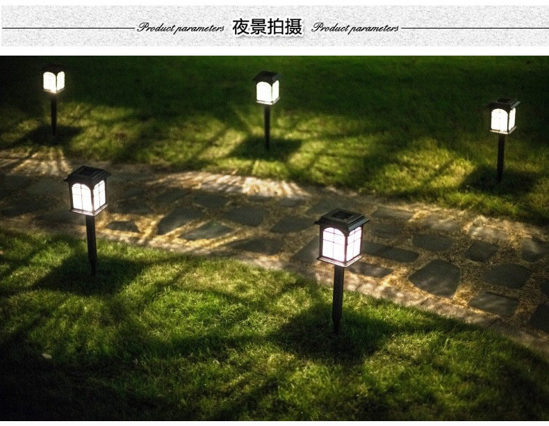European-style solar lawn garden lights for outdoor decoration, waterproof, suitable for villas and residential areas, floor-standing landscape LED lights