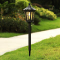 Solar-powered lawn lights, outdoor waterproof garden lights, outdoor ground-mounted pathway lawn lights, ground-mounted garden lights