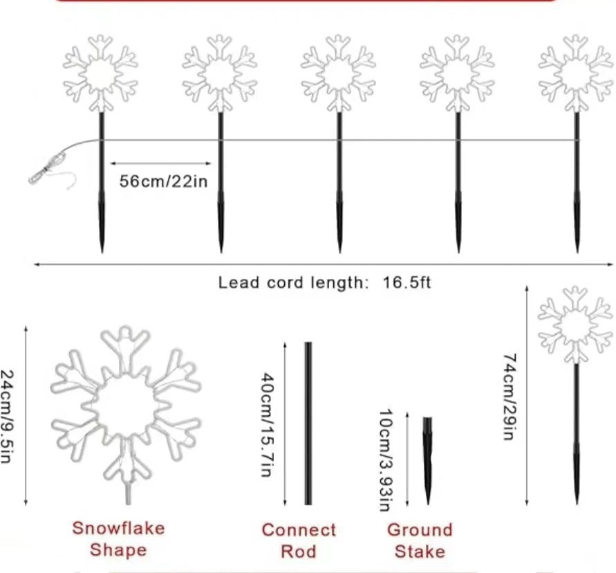New cross-border LED solar Christmas decoration snowflakes for doorways, courtyards, corridors, and passageways