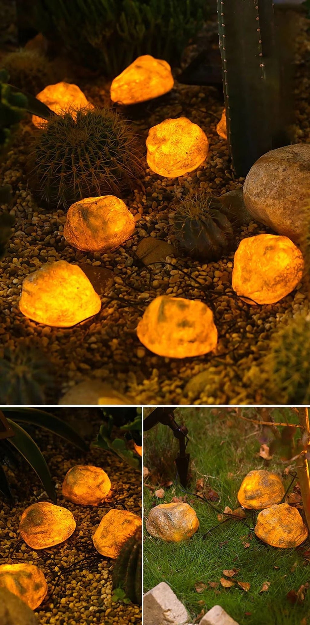 Solar-Powered Simulated Cow Manure Stone Lamp for Outdoor Garden, Lawn, Park, and Square Decoration
