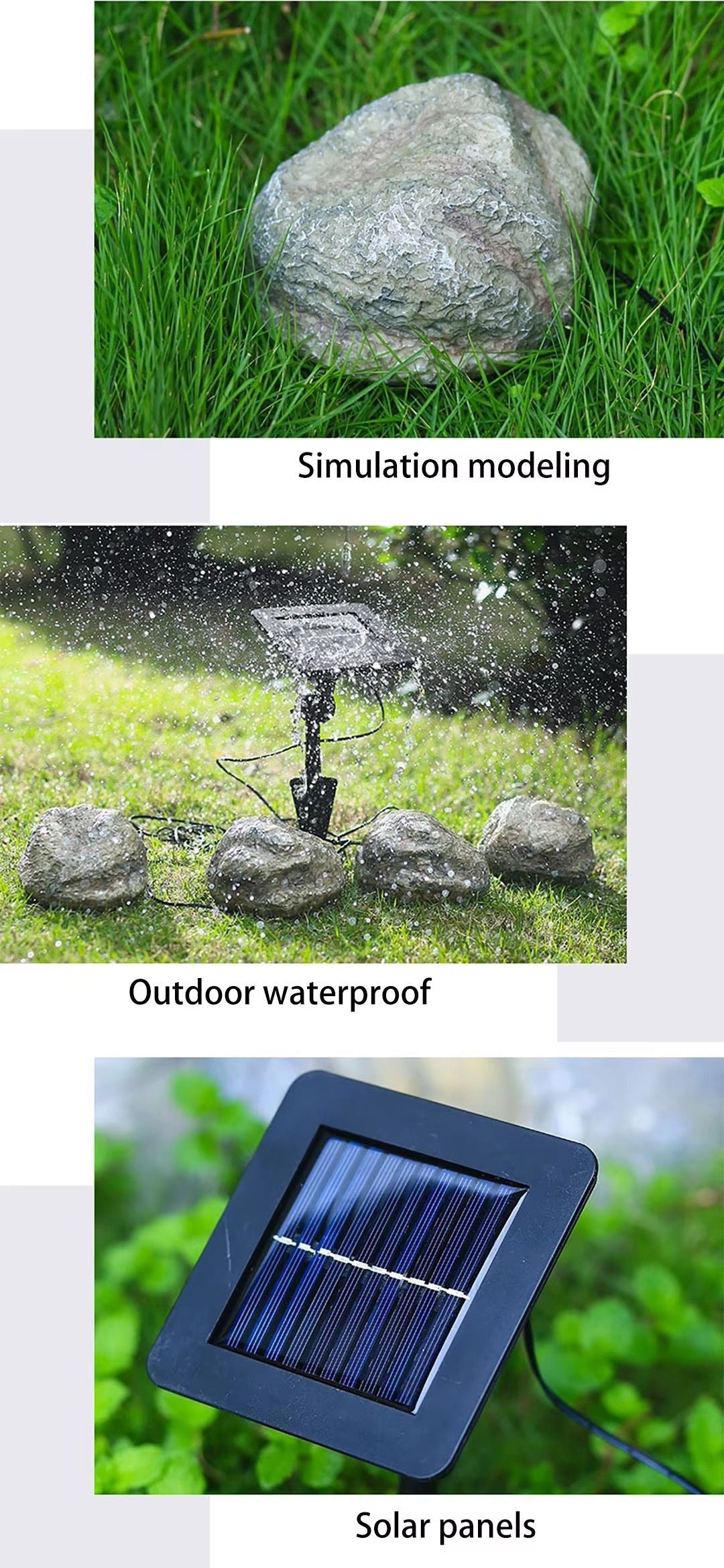Solar-Powered Simulated Cow Manure Stone Lamp for Outdoor Garden, Lawn, Park, and Square Decoration