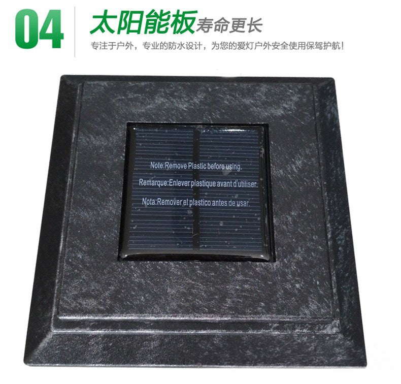 European-style solar lawn garden lights for outdoor decoration, waterproof, suitable for villas and residential areas, floor-standing landscape LED lights