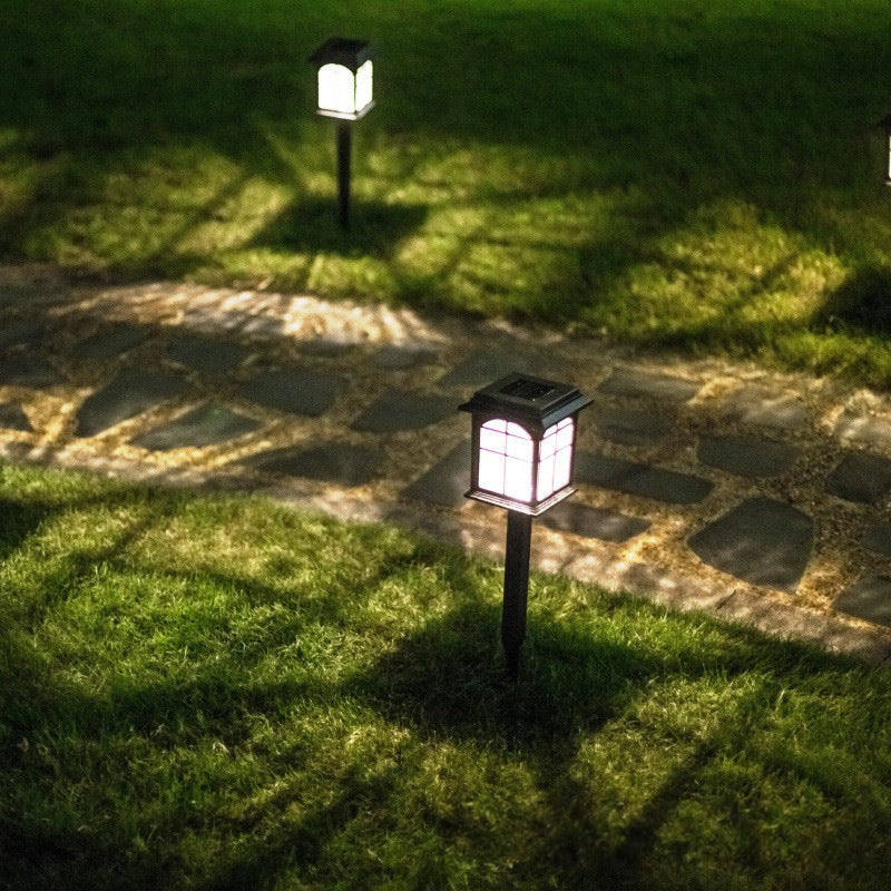 European-style solar lawn garden lights for outdoor decoration, waterproof, suitable for villas and residential areas, floor-standing landscape LED lights